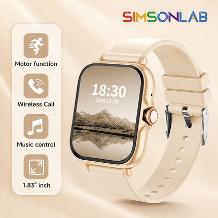 New Kids Study Partner Smart Watch 1.83'' HD Multi-Language Bluetooth Call Music Player Mini Games Calculator Perfect Gift 2026