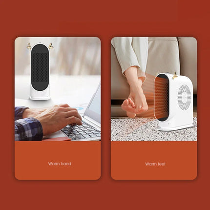 Electric Heater Winter Warmer Household Desktop Heater Fan Adjustable Thermostat Room Heater Home Appliance Heating Stove