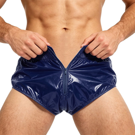 Swimwear Mens Waterproof Diaper Cover Underwear Front Zipper Briefs Swimwear Swimming Trunks Adaptive Special Needs Panties