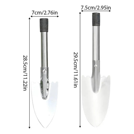 Stainless Steel Gardening Shovel Portable Small Trowel for Bonsai Succulent Planting Digging Hand Tools Garden Care Accessory