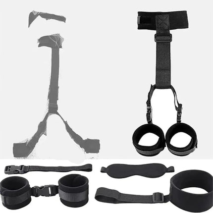 BDSM Adult Sex Toy Kits Sets for Sexy Games Bondage Mask Set Feather Handcuffs Ankle Cuff Restraints for Couple Sexual Aids 18+