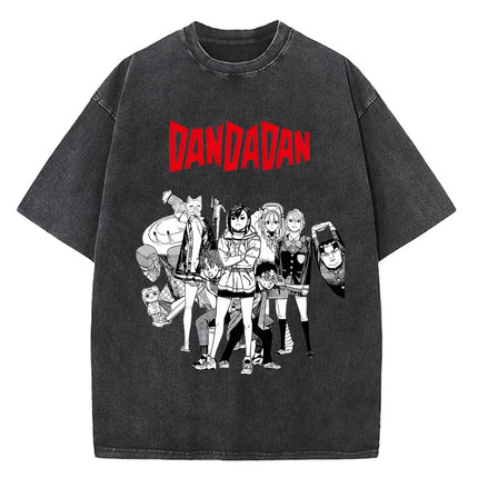 Japanese Anime Dandadan Okarun T-shirt Men T Shirt Cartoon High Quality Cotton Tshirt Aesthetic Fashion Tee Male