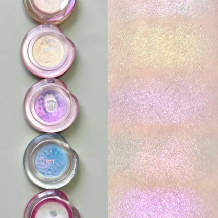RMT Chameleon Highlight Pink Purple Fine Powder Cream Blusher Shiny ROMATIC Face Brighten High Gloss Integrated Plate Makeup