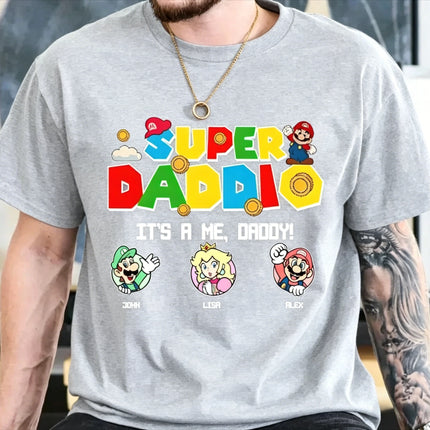 2026 New Super Mario classic graphic unisex cotton shirt,There are children size, Mario Galaxy Movie summer Men fashion Tshirt