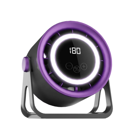 TINSOL 1800mAH Portable Electric Fan with Ambient Light Turbo Mute Electric Fan Desktop Wall Mount Ceiling Air Cooler