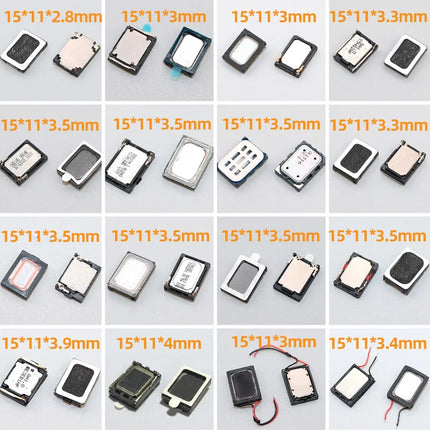 2PCS 15x11x3.5mm  Rectangle MP3 Speaker Tin Foil Loudspeaker Compatible With Sony Huawei Xiaomi Samsung For Tablet Phone