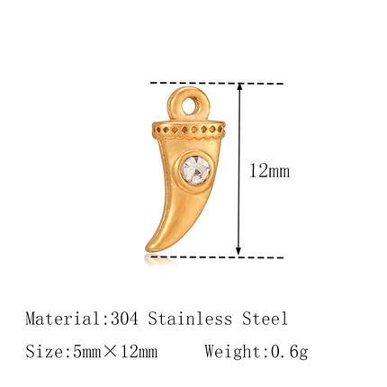 3Pcs Lipstick/Martini Wineglass/Ballet Girl Charm Fashion Stainless Steel Pendant DIY Exquisite Necklace Bracelet Jewelry Making