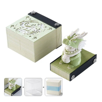 3D Notepad Cute Bunny 3D Memo Pad Animal Sticky Note Art Notes Block Office Accessories Birthday Gifts For Kids Friends