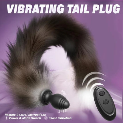 Prostate Massager Female Masturbator Anal Masturbating Anal Plug Sexy Fox Tail Vaginal Plug Dildo Masturbation Anal