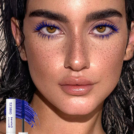 QIBEST Double Headed Diamond Glitter Mascara Long Lasting Colored Mascara Eyelashes Pink Blue Red Voluminous Waterproof Mascara