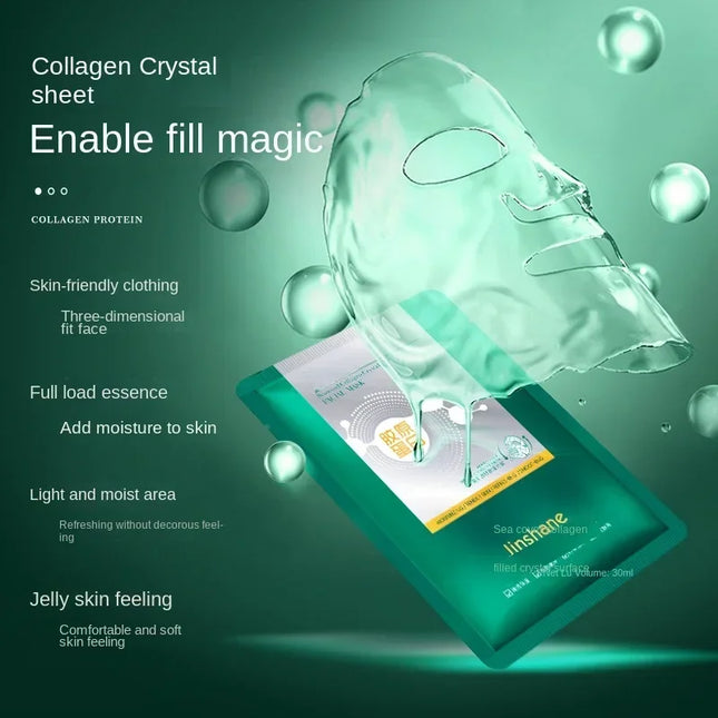 Tiktok Hot Sale Seaweed Collagen Filling Crystal Mask Replenishing Fruit Jelly Skin Transparent Mask Skin Care Masque