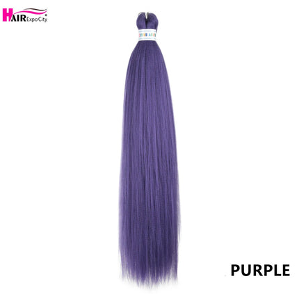 Easy Braids 26Inch Synthetic Jumbo Braids Hair Extensions Ombre Colorful Braiding Hair Pre Stretched Hair Expo City