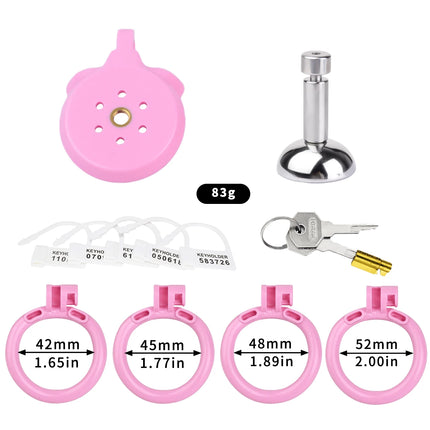 FRKO Flat Inverted ABS Sissy Male Chastity Cage Set 4 Size Arc Penis Ring Cock Lock CBT Cage 정조대 Sex Toys Men 3216/3216A/B/C