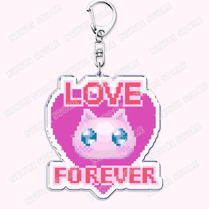 Video Game Ame Chan Keychains for Women Accessories Needy Streamer Emoji Cat Overload Girl Overdose Keyring Fans Friends Gifts