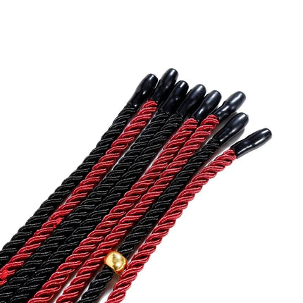 Braided Multicolor Flogger Impact Play Sex Toys with Durable Silk Rope Tassel Whip for Couple BDSM Intimate Use Erotic Product