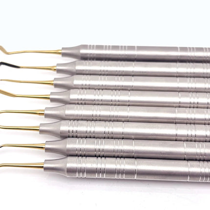 Dental Composite Spatula Set 8PCs Professional Dentist Kit for Restoration & Repair, Resin Filler Tool