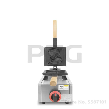 Stainless Steel Gas Taiyaki Machine 2 Pcs Nonstick Fish Waffle Making Taiyaki Baker Pan Machine Waffle Maker Equipment