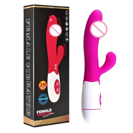 Waterproof G-Spot Rabbit Vibrator 10 Modes Strong Vibration Clitoral Stimulator Adult Toy with Powerful Massage for Fun Game