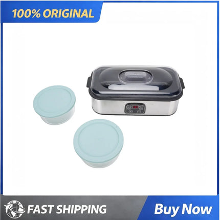 Digital Yogurt Maker 2L Large Capacity Automatic Temperature Control 0-48 Hours Timer Easy to Clean Homemade Greek Yogurt Tool