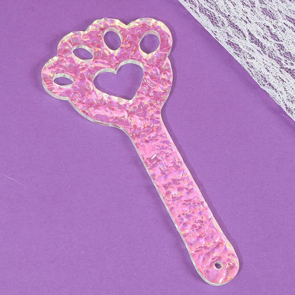 Acrylic Cute Cat Paw Design Cosplay Spanking Paddle Slave Sex Toy for Woman Men Paddle Spank BDSM Sex Whip Fetish Bondage Toys
