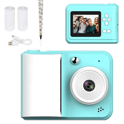 Kids Instant Print Camera with 32GB 1080P HD 2.4 Inch Screen Zoom Video Photos Child Birthday Festival Gifts Digital Camera Toys
