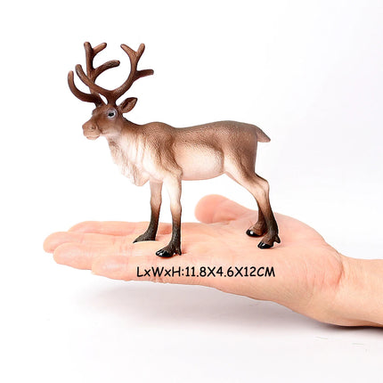 Simulation Woodland Animal Deer ,Moose,Elk,Reindeer,Alpaca,Kudu Model Figurines Cake Toppers Collection Figure Christmas Gift