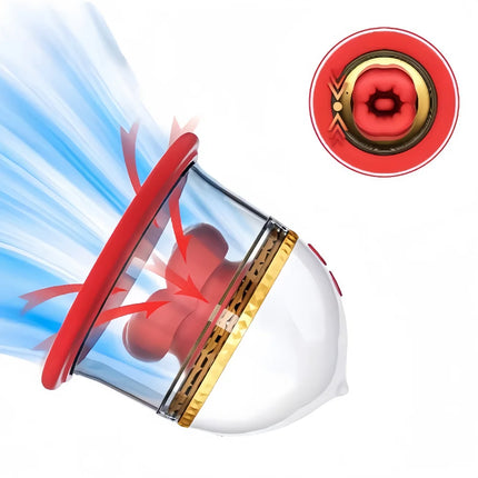 Portable Breast Sucking Massager with Lick Suction Clitoris Bite Vibrator Women Pleasure Sexual Toy for Female Sexual Wellbeing