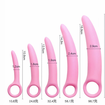 Dual-use Anal Plug Silicone Vaginal Muscle Training Dilator Anal Butt Plug vaginal plug Female vaginal spasm male Masturbation