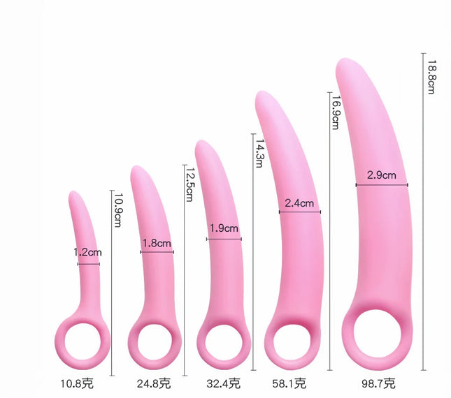 Dual-use Anal Plug Silicone Vaginal Muscle Training Dilator Anal Butt Plug Vaginal Plug Female Vaginal Spasm Male Masturbation