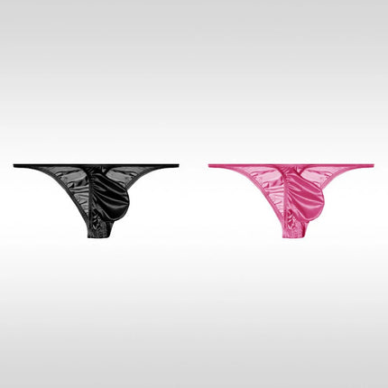 Men's Underwear Ice Silk Low Rise Sexy Bikini Briefs