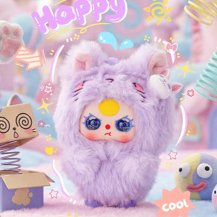 Baby Three Weirdly Adorable Mini Plush Blind Box Series Cute Doll Exquisite Keychain Decorative Toy Mystery Box Surprise Gifts
