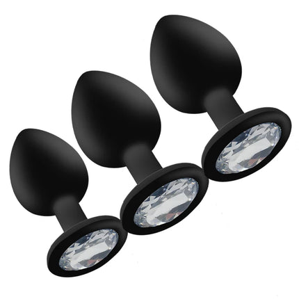 S/M/L Size Silicone Butt Plug Anal Plugs Sex Stopper Adult Toys for Men/Women Anal Trainer Prostate Massager Dildo for Couples