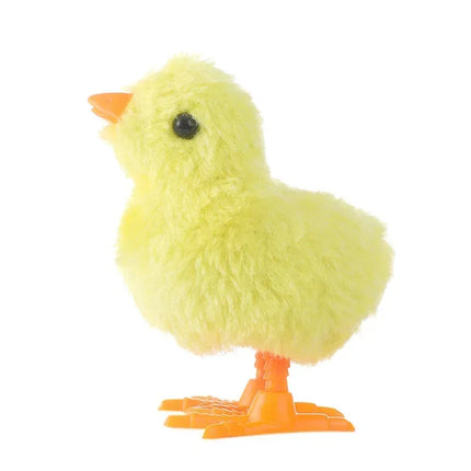 4Pcs Wind-Up Jumping Chicken Duck Toy – Interactive Plush Simulation Toy for Babies & Toddlers, Perfect Birthday Gift
