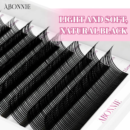 Abonnie Angel Lashes Pre-bundled Lash Spikes 5D Flower Lashes Individual Eyelash Extensions Wispy Lash Premade