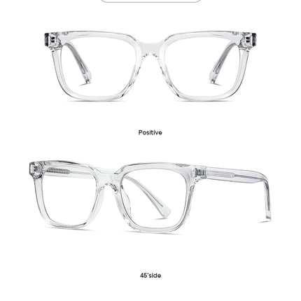 JMISUS Fashion Square Prescription Glasses Women Men Photochromic Progressive Myopia Optical Eyewear Lenses with Custom Recipe