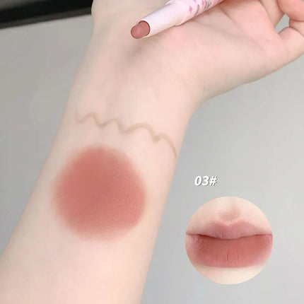Lovely Sweet Doggie Double-ended Lip Liner Velvet Matte Pearlescent Lipstick For Outline Full Lips Cappuvini Nude Lip Pencil