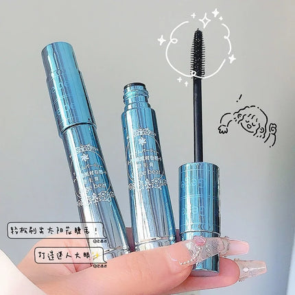 Silk Fiber Black Mascara Waterproof Long Lasting Extension Eyelashes Lengthening Curling Mascara Black Eyelash Makeup Cosmetic