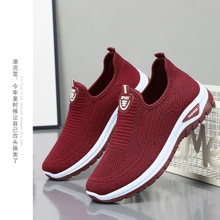 Men Casual Shoes Breathable Sneakers Mens Lightweight Walking Running Shoes Slip on Loafers for Couple Zapatillas Hombre Size 44