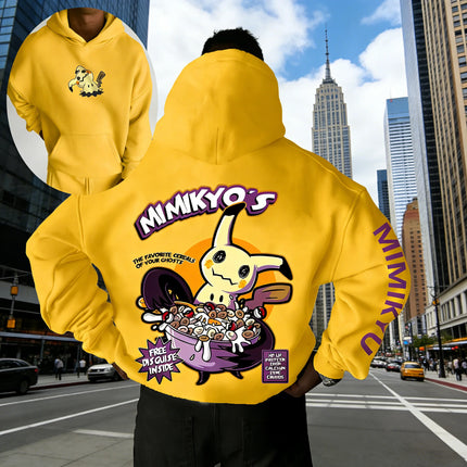 2026 Pok É Mon Animation Pikachu Printed Hoodie Trendy Casual Loose Men's and Women's Style Hoodie Top