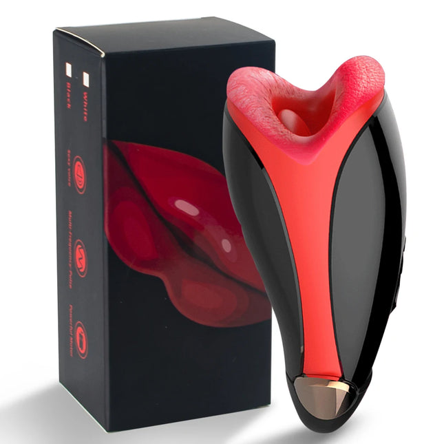 Automatic Male Masturbator for Men Licking Vibrators Penis Massager Vagina Adult Endurance Trainer Sex Toys for Men Adult