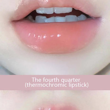 Cappuvini stacking four-color lip balm moisturizing lip balm lip care temperature change lip balm