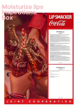 LiP Smacker X Coca-Cola Classic Flavor Lip Balm Set (2-Piece) Long-Lasting Moisturization - Coke & Sprite Flavored Lip Care