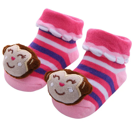 Baby Socks Girls Boys Newborn Accessories Cartoon Animals Kids Gift Clothes Children Infant Toddlers Stuff Anti Slip Toy Clothes