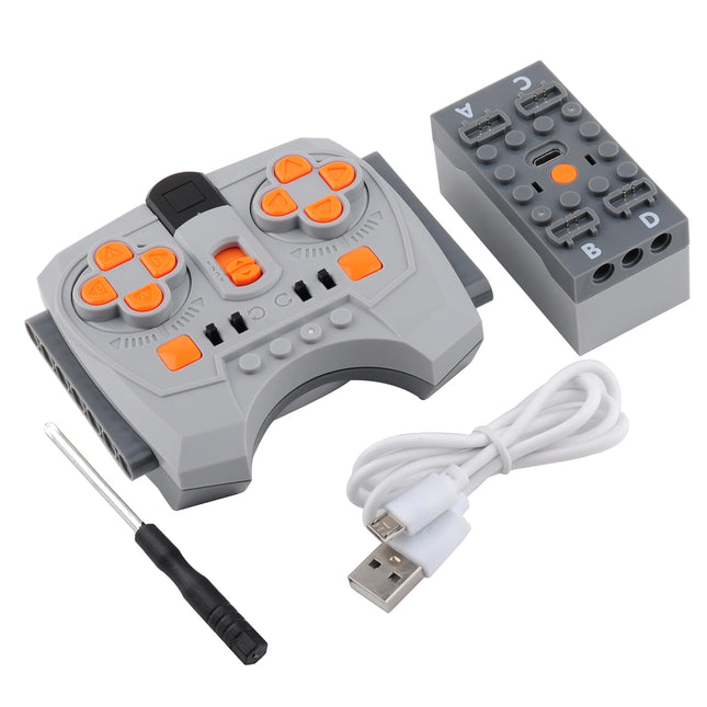 MOC Blue-tooth RC Upgrade Kit Rechargeable Battery Box M Motor Speed Control APP for PF Building Blocks Modification