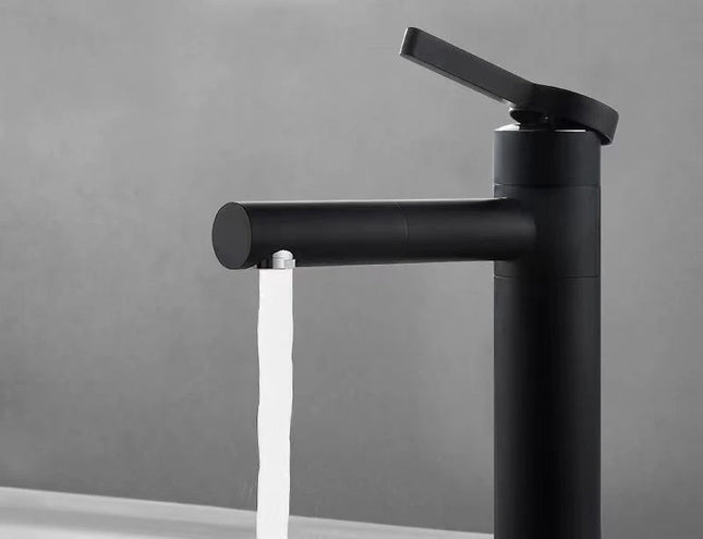 Basin Faucets Brass Bathroom Faucet Vessel Sinks Mixer Vanity Tap Swivel Spout Deck Mounted White Color Washbasin Faucet LT-701B