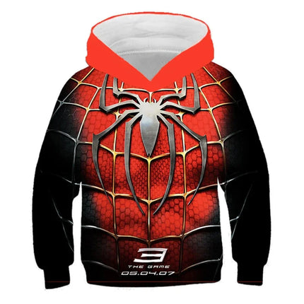 Boys Marvel Spider-Man Venom Hoodie Spring Sportswear Hooded Anime Graphic Kids Outfit Trucksuit