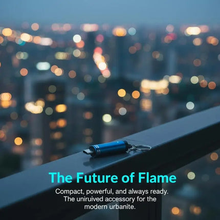 Type-C Safety Air Blowing Lighter Mini Flameless USB Rechargeable Windproof Portable for Camping Hiking Survival Emergency