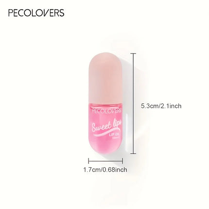 Strawberry Moisturizing Lip Gloss Peach Waterproof Glossy Long Lasting Not Sticky Natural Lip Tint Daily Makeup Lip Oil Primer