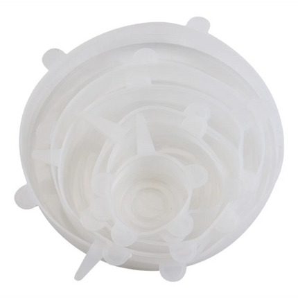 Silicone Food Lids 6pcs / Couvercles Silicone Alimentaire 6pcs