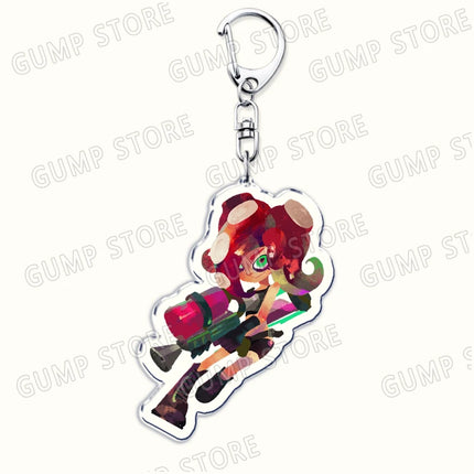 Popular Video Game Keychains for Accessories Bag Keyrings Marina Ida Inklings Pearl Houzuki Marie Octoling Jewelry Gamer Gifts